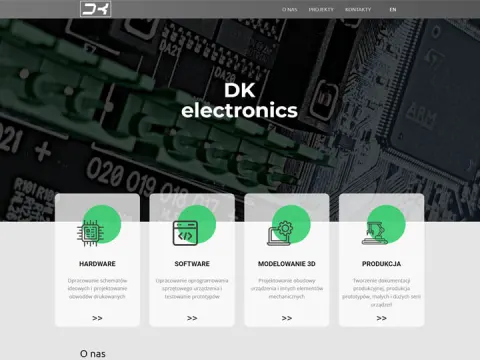 DKElectronics - strona sklepu ze sprzętem elektronicznym i podzespołami