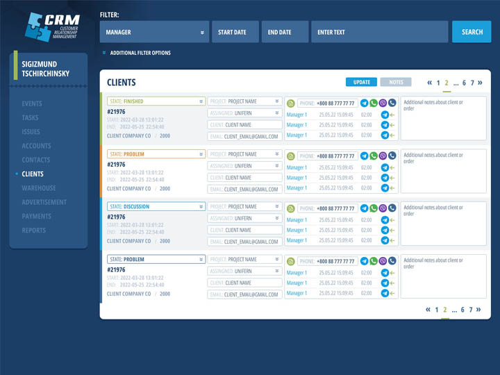 CRM system — customer relationship management platform