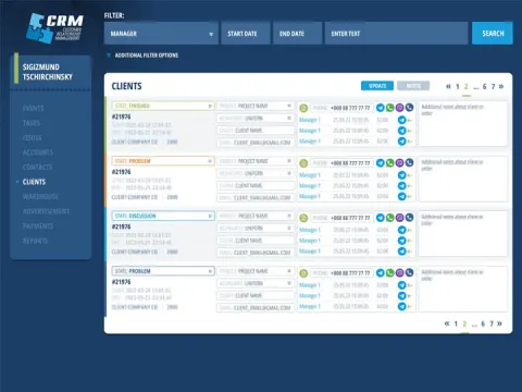 CRM system — customer relationship management platform