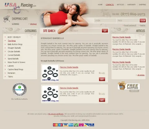 USA-Piercing.com - the best piercing jewellery!