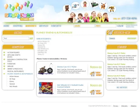 PerfecToyStore.com - original, interesting and fun toys for children