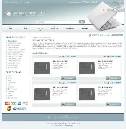 NotebooksBatteries - sale of laptop batteries