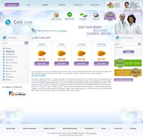 RXCent - sale of medicines online