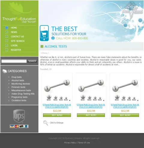 Online shop of metal products and metalware